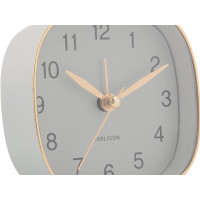 Budík Karlsson KA5957GY Travel Square, 9cm